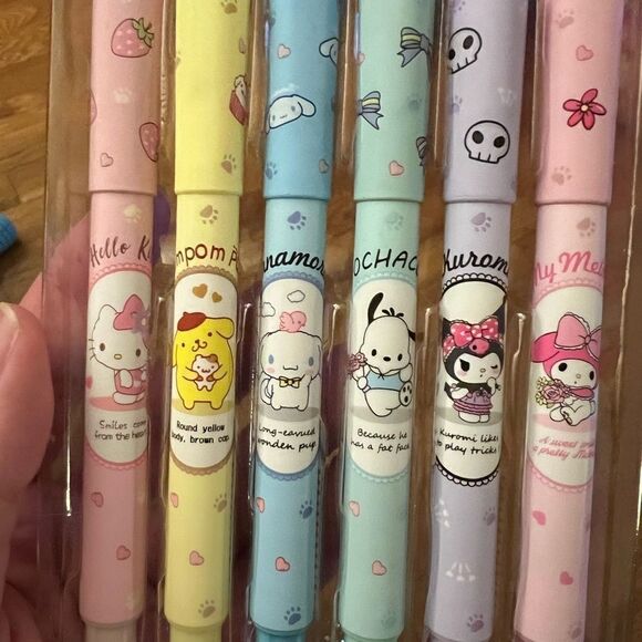 Sanrio Highlighter Pens Set of 6 - Picture 4 of 6